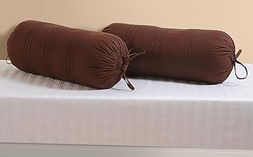 Amazon Com Yuga 100 Cotton Plain Cylindrical Bolster Pillow