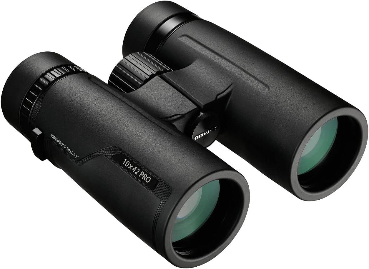 Olympus 10x42 PRO Waterproof Binoculars Nano Coated with Case and Strap for Nature and Bird Watching
