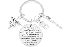 Kivosliviz Dental Keychain Gifts for Women Men Dentist Keyring Dental Assistants A Dental Gifts for Dentist Dental Keychain