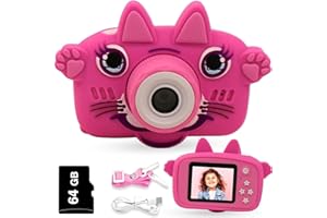 GABBA GOODS GKidz Kids Camera for Boys & Girls Toy Camera Age 3-12 Years Old Young Photographers with 64GB SD Card, Hanging Belt & Durable Silicone Case Ideal Gift for Kids | Camera for Kids | Toddler Camera