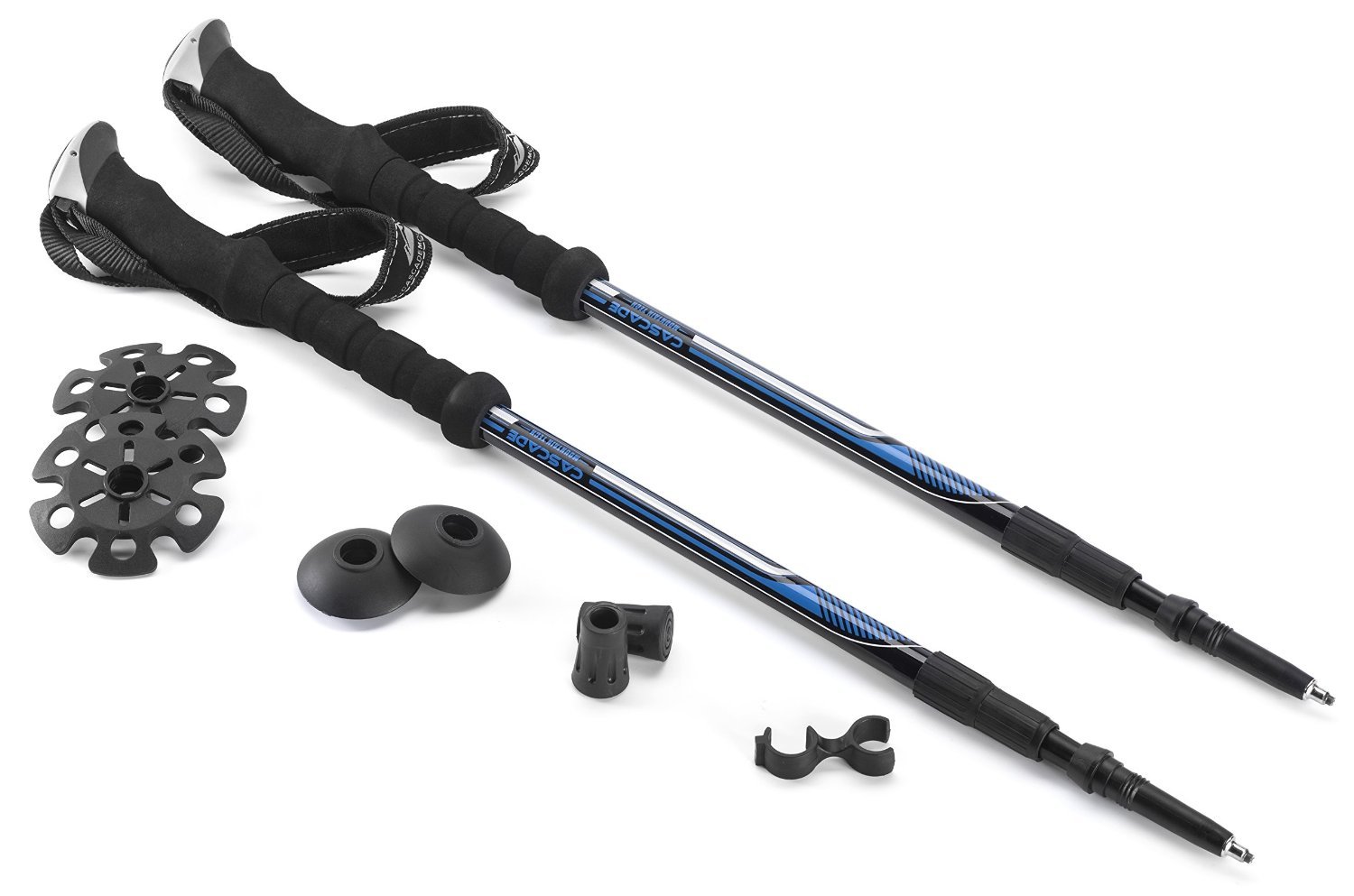 Cascade Mountain Tech Twist Lock Trekking Poles - Lightweight with Anti-Shock for Walking and Hiking Poles