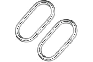 Carabiner Clip Spring Snap Hook Heavy Duty Quick Link Buckle 4 Inch M10x100mm 2pcs for Gym Equipment Hammock Punching Bags Sw