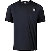 SENBWL Mens Tennis Pickleball Shirts Moisture Wicking Workout Running Pinhole Stitching Deodorant T-Shirt