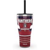 Tervis Traveler NHL® Florida Panthers® - 2025 NHL Stanley Cup Champions Triple Walled Insulated Tumbler Travel Cup Keeps Drinks Cold & Hot, 30oz with Straw Lid, Stainless Steel