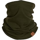 ACUSHLA 100% Merino Wool Neck Gaiter for Men & Women Ski Face Mask Winter Scarf Neck Warmer All Weather, Midweight Maple Leaf