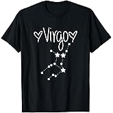 Virgo Zodiac Sign Horoscope Stars August September Birthday T-Shirt