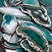 SUNYIK Top Drilled Agate Quartz Slice,Irregular Shapes,Green-2,Pack of 10