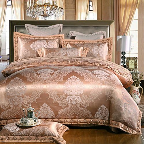 300TC country style Polyester geometric patterns four set of duvet cover (1Duvet cover 1Sheet 2pillowcase)-H Queen2