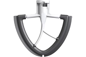 Flex Edge Beater for KitchenAid Mixer, 4.5-5 Quart for Kitchenaid Mixer Attachments, Fits Tilt-Head for Kitchenaid Paddle with Scraper for Kitchen Aid Accessories and Attachments by HOZODO