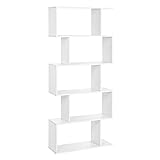 VASAGLE Wooden Bookcase, Display Shelf and Room