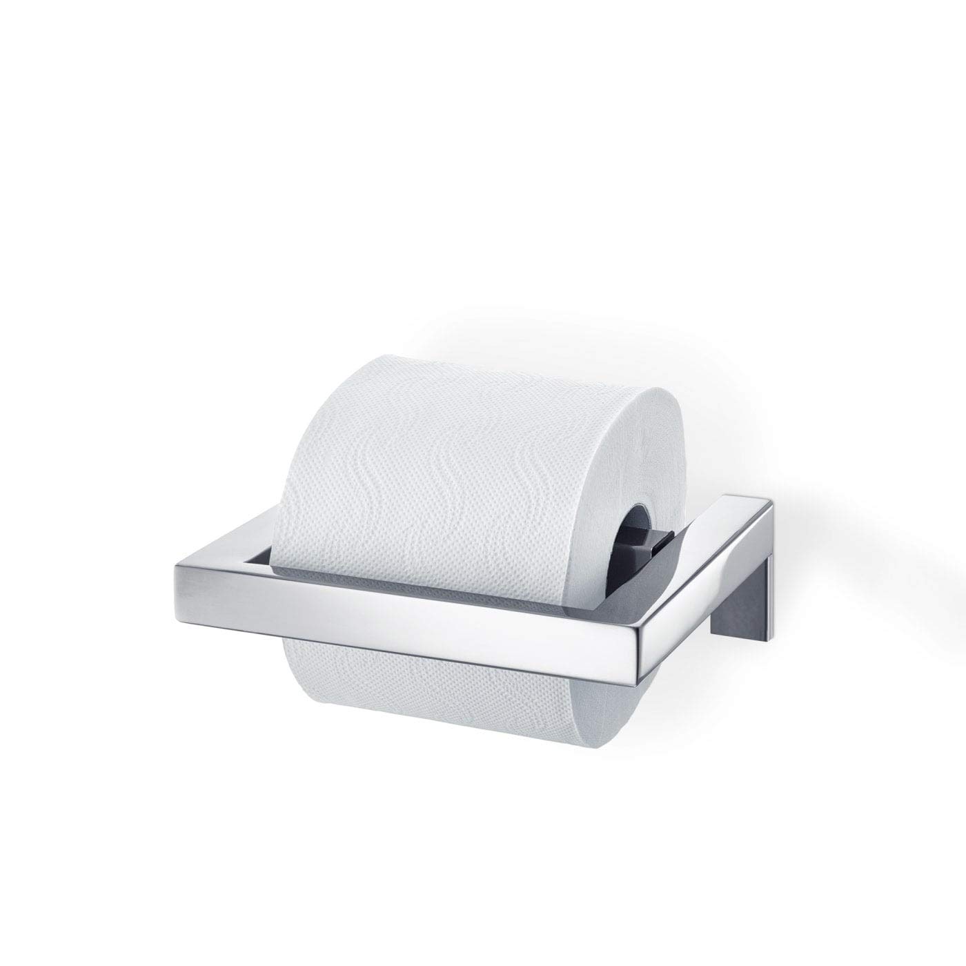Blomus Toilet Paper Holder, polished MENOTO, Silver, Anthracite