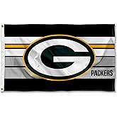Green Bay Packers Retro Stripes Large 3x5 Flag