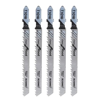 Business Industrial 5 Pcs T101b Hcs 100mm Jigsaw Blade Clean For