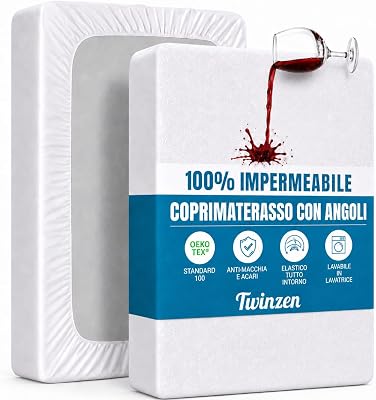 - Coprimaterasso Singolo Impermeabile - 90x190cm