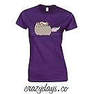 Pusheen The Cat T-Shirt Ladies XXLarge 18/20 Purple