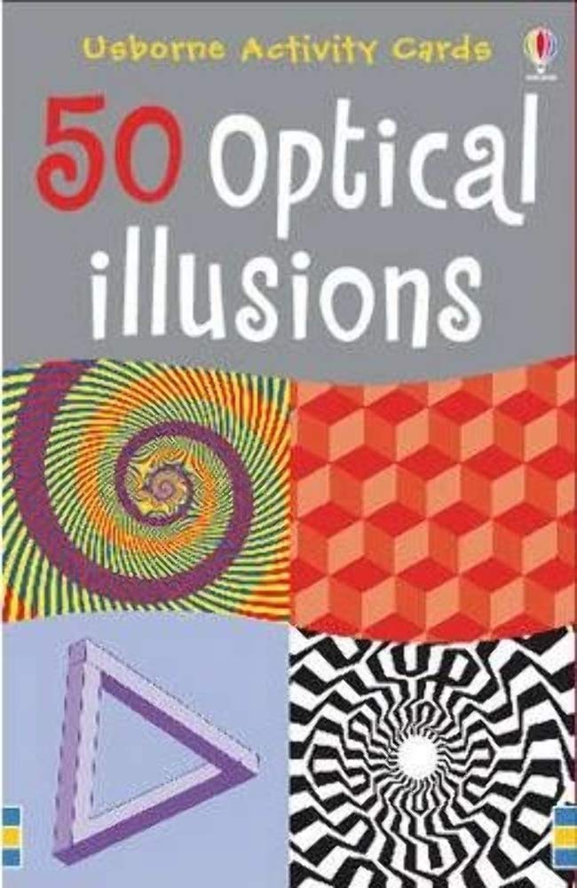 50 Optical Illusions (Usborne Activity Cards) (Puzzle Cards no pen)