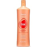 Fanola Energy Hair Detox Shampoo &amp; Scalp Clarifying Treatment, 33.8 oz | Cleanses, Purifies and Revitalizes Skin &amp; Locks, Women &amp; Men, Infused with B &amp; E Vitamins, Vegan Formula