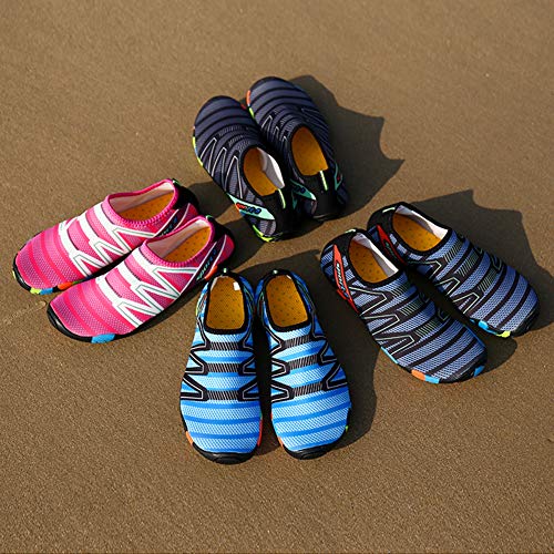 Mens Womens Water Shoes Quick Dry Barefoot for Yoga Swim Diving Surf Aqua Sports Pool Beach (Pink 38)