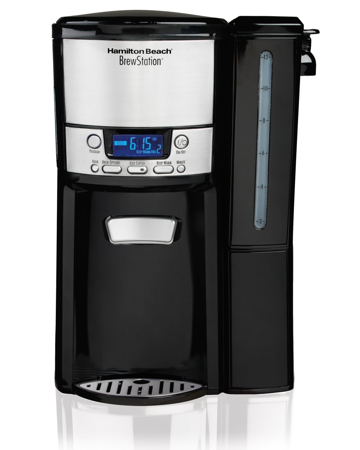 Hamilton Beach 12-Cup Coffee Maker, Programmable BrewStation Dispensing Coffee Machine (47900) (Certified Refurbished)