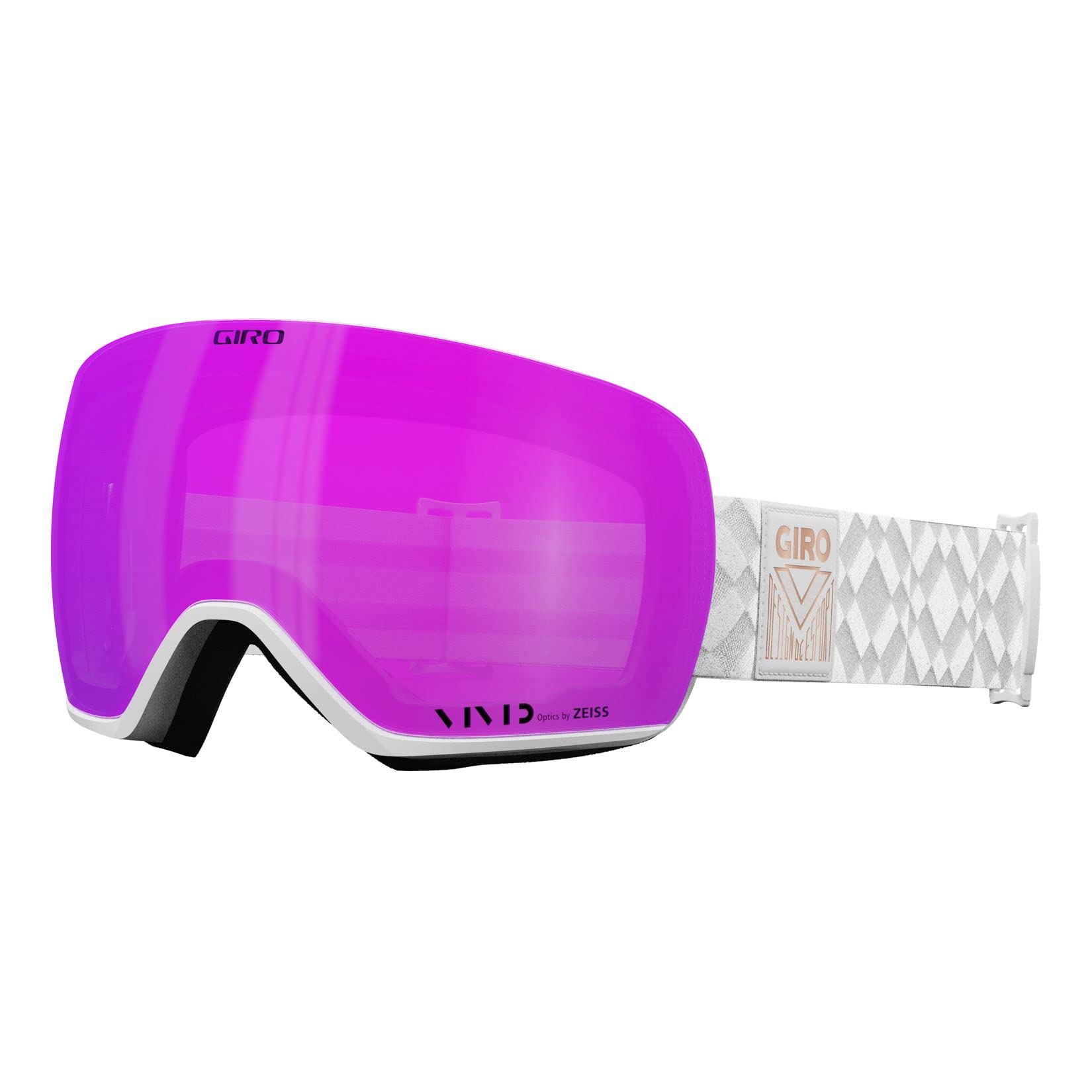 Giro Lusi Womens Snow Goggles - White Limitless - Vivid Pink/Vivid Infrared Lens - One Size — image 1