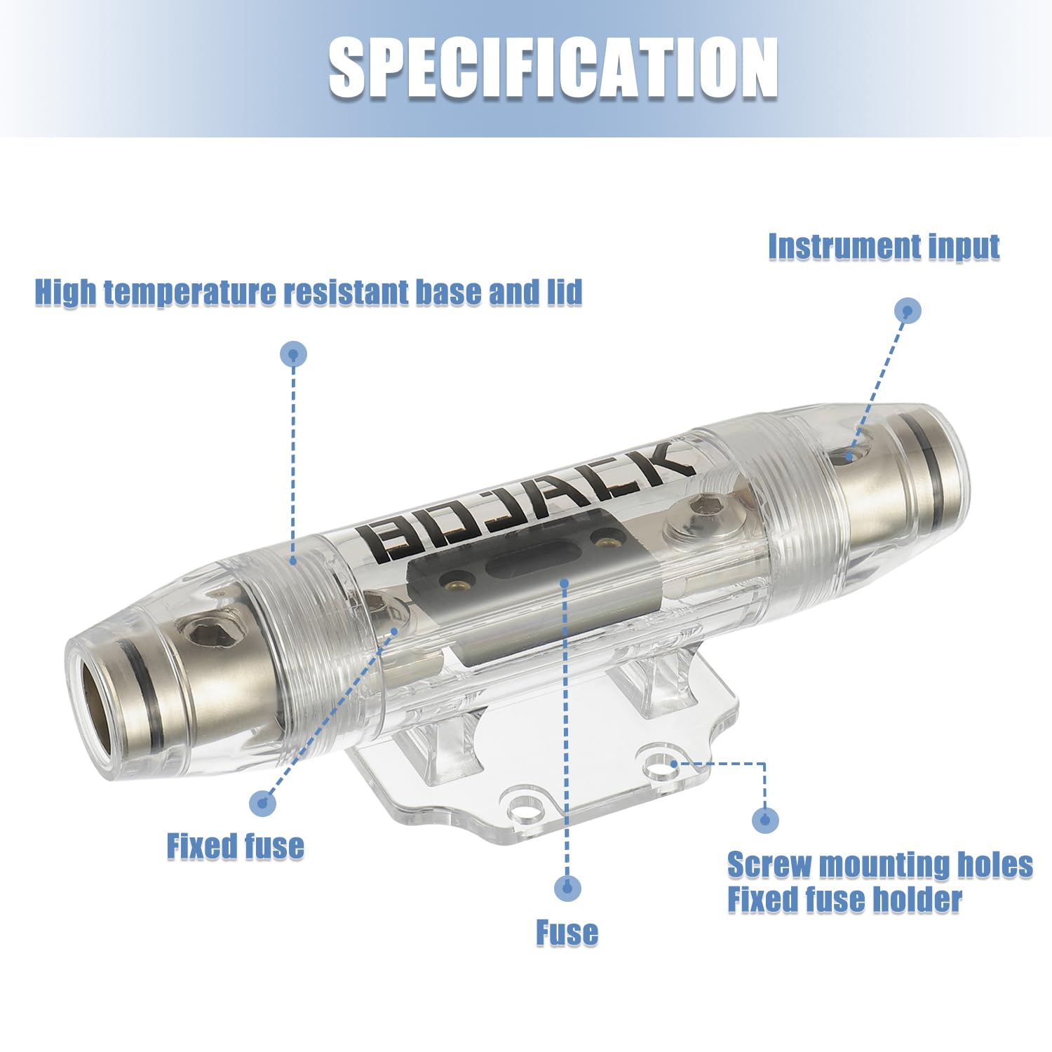 ANL Portafusibili In Linea Per Cavi 0/2/4 AWG Con Fusibile 80A – Protezione Elettrica Per Auto E Impianti