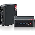 Beelink Mini PC AMD Ryzen 7 Pro 5850U (8C/16T, Up to 4.4Ghz), 16GB DDR4 RAM 500GB NVMe SSD, SER5 Pro Mini Desktop Computer Support 4K@144Hz/Triple Display/WiFi6/BT5.2/HDMI+DP/Office/Gaming