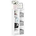 Furinno 7-Cube Reversible Open Shelf, White 11048WH