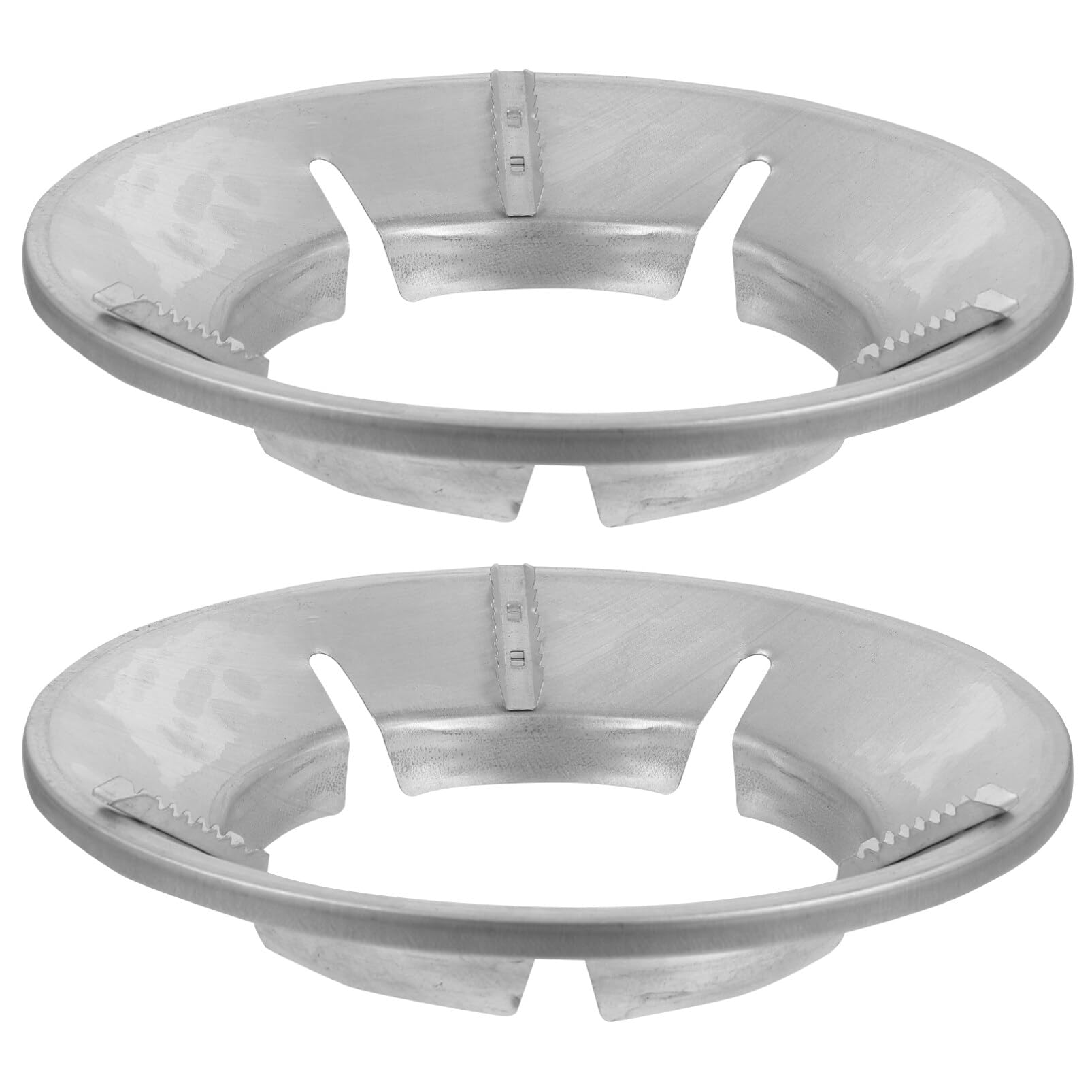 Photo 1 of Kichvoe 2pcs Windproof Wok Rack Gas Stove Ring with Openings Energy-saving Design and Non-slip Wok Holder for Cooking