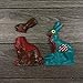 Zombie Chocolate Easter Bunny & Victim Set, ½ Pound (8 oz) Ea - Unique Easter Gift, Easter Basket Stuffer - Gourmet Large White and Milk Chocolate Bunnies Solid