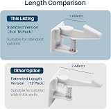 Inaya Cabinet Locks Baby Proofing 8 Pack Easy Install 3M Adhesive No Drilling view 6