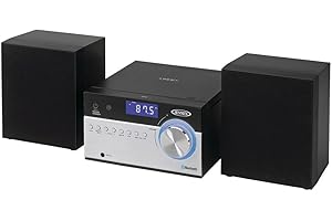 Jensen JBS-200 Bluetooth CD Music System with Digital AM/FM Stereo Receiver and Remote Control 2", Blue