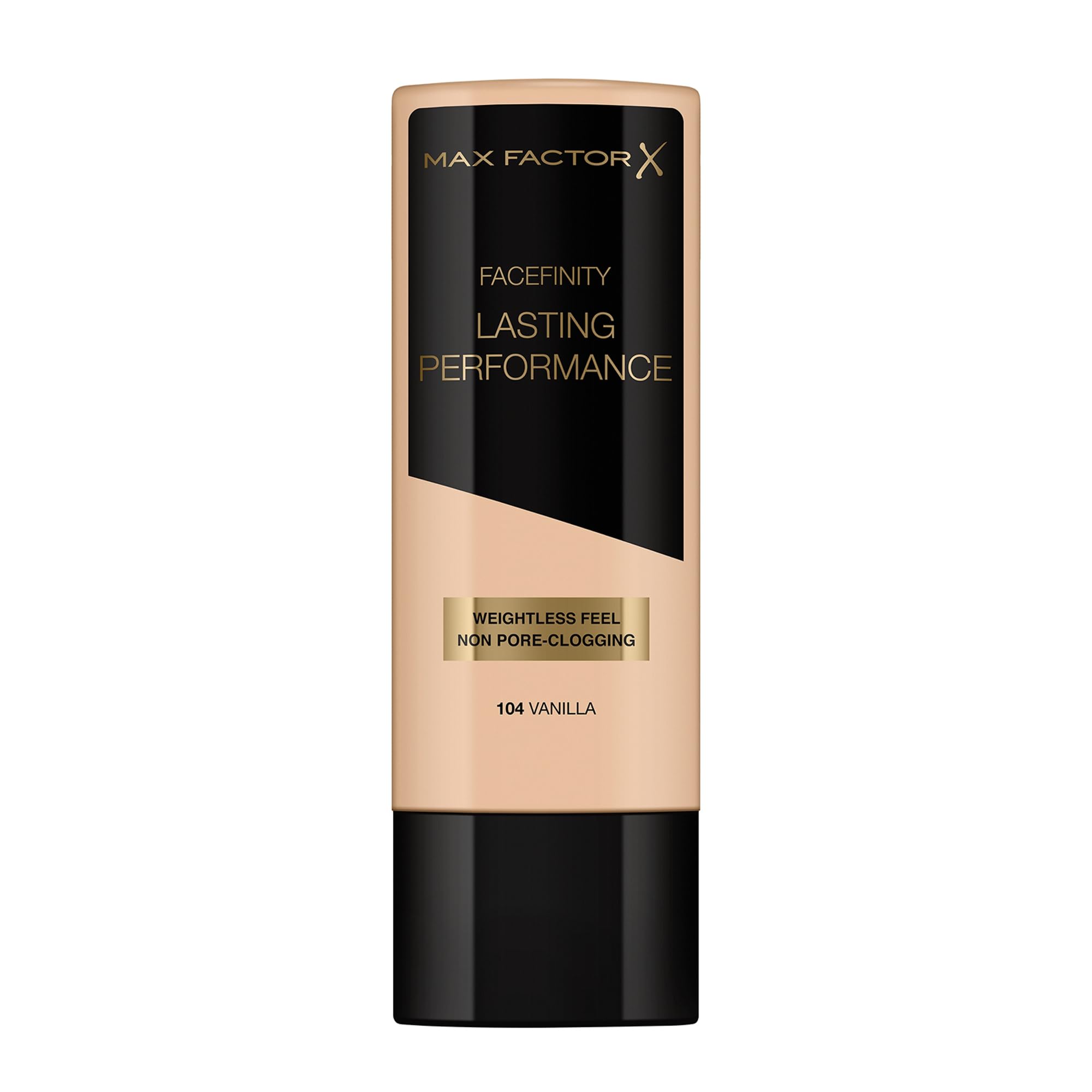 Max Factor Lasting Performance Liquid Foundation, Vanilla, Full Coverage, Flawless and Radiant Finish, Lightweight Formula, Smudge Resistant, Non Pore-Clogging, Fragrance Free, 35ml