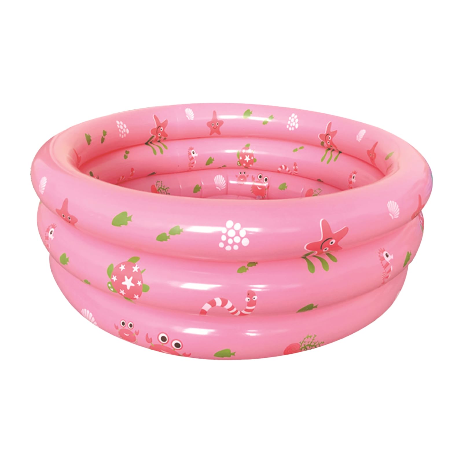 Inflatable Paddling Pool for Kids 90x30cm Baby Swimming Pool with Inflatable Safety Bubble Bottom Blow Up Paddling Swimming Pool for Toddlers Garden Backyard, Summer Play Water Tool for Home & Travel — image 1