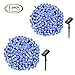 easyDecor 2 Pack Solar Christmas Lights, 72ft 200 LED Fairy Outdoor String Lights Garden Decorative for Home, Lawn, Pario, Wedding, Party and Holiday Decorations (Blue)
