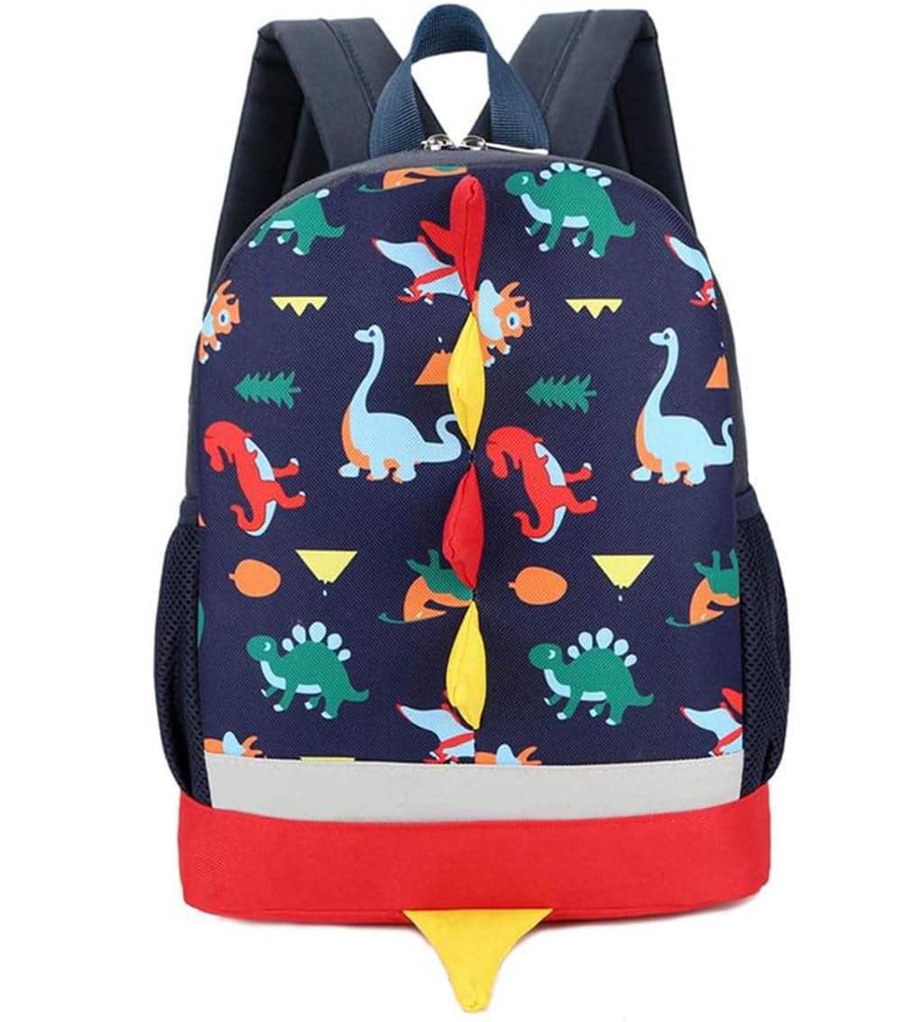 Kids Toddler Backpack Cute Dinosaur Backpack Boys Girls Nursery Bag School Bag Lunch Bag Travel Backpack Daypack with Panda Keychain Birthday for Child 2-6 Years Old