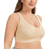 Alessandra B Post Surgery Compression Bra - Front Closure, Adjustable Straps, Wide Underbust Band