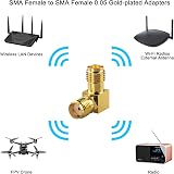 Boobrie SMA Female to Female Right Angle Connector 90 Degree DC-18GHz Signal view 6