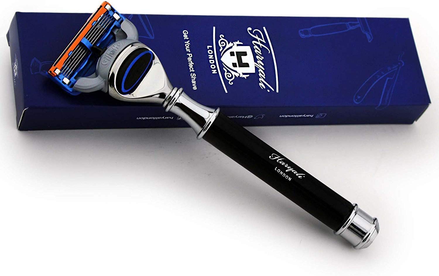 Haryali London, 5 Edge Razor – Cartridge Shaving Razor for Men, Classic Wet Shave Tool, Premium Wet Shaving Razor, Traditional Wet Razor for Close Smooth Shave