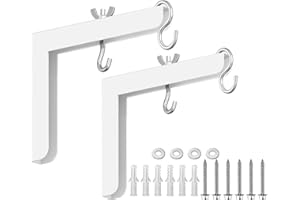 2-Be-Best Universal Projector Screen Wall Mount, 6" Projector Screen Hanging L Brackets Projectors Screens Ceiling Mount Adju