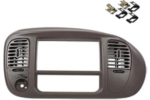 ASVEGE Center Dash Radio Panel Bezel Compatible with 97-03 Ford F-150 Expedition Radio Center Dash Trim Bezel Panel OEM Ford Expedition Brown