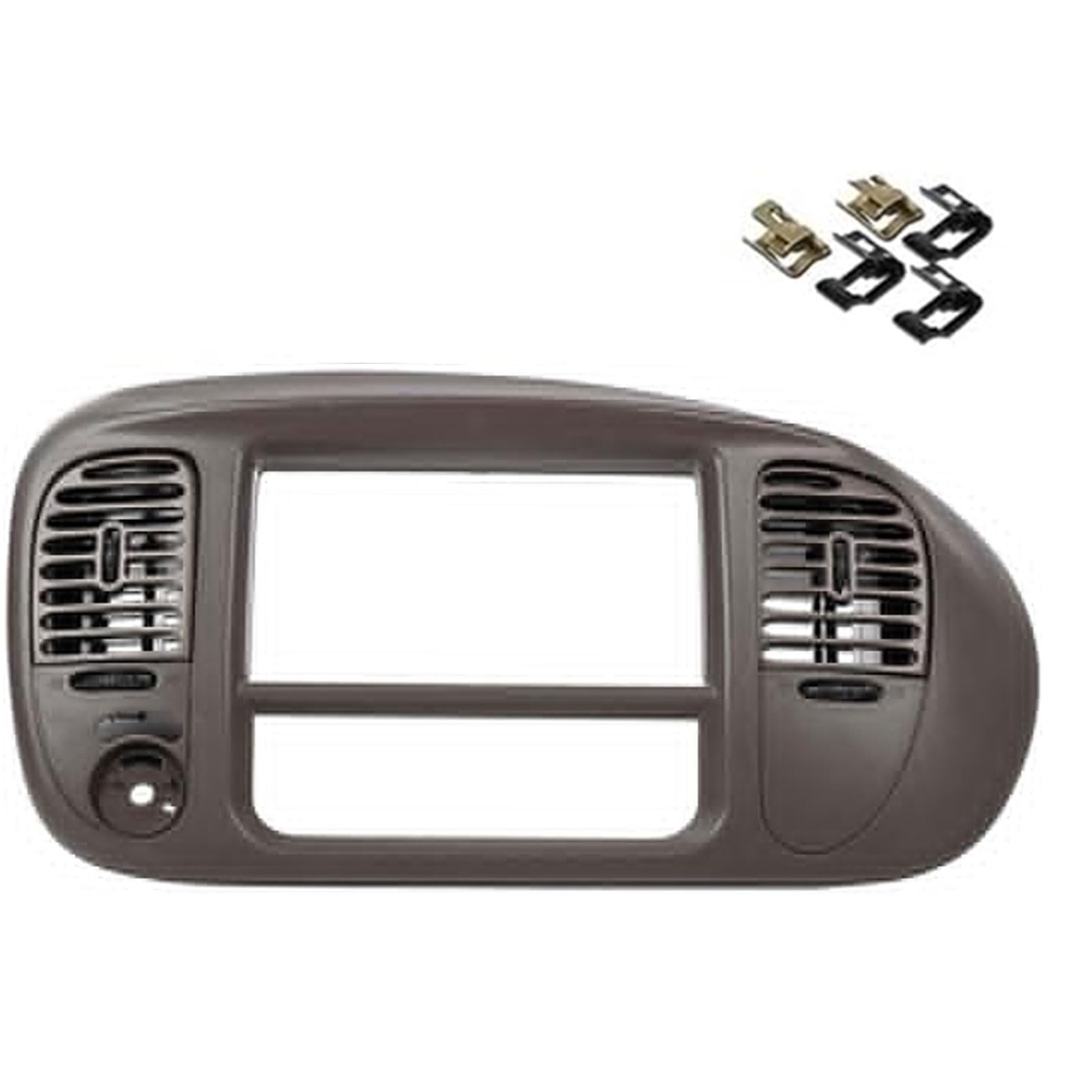 Photo 1 of Center Dash Radio Panel Bezel Compatible with 97-03 Ford F-150 Expedition Radio Center Dash Trim Bezel Panel OEM Ford Expedition Brown