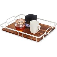 Gewürzregal Aus Akazienholz & Draht – 3-stöckig – 30,5 X 21,6 X 12,7 Cm – Platzsparend & Sichtbar