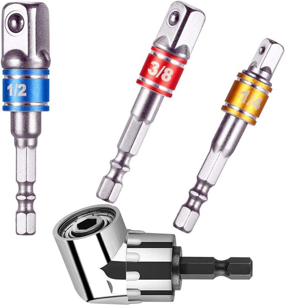 3Pcs 1/4" 3/8" 1/2" Impact Grade Socket Wrench Adapter