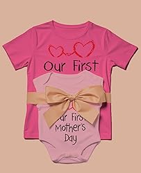 Tstars Our First Mothers Day Mommy and Me Matching