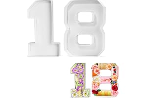 CARDOBIR 10" Cardboard Number, Paper Mache Numbers, Number Charcuterie Board Box, Cardboard Numbers For Charcuterie(18)