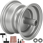 RZEOZU 8" Front Mini Bike Wheel Rim Kit for CT200U CT200U-EX BT200X MB200 | Heavy duty Wheel Rims Replacement for Coleman CT200U-EX Baja Warrior MB165 Trailmaster Massimo MB200 Axis M200 Minibike Parts