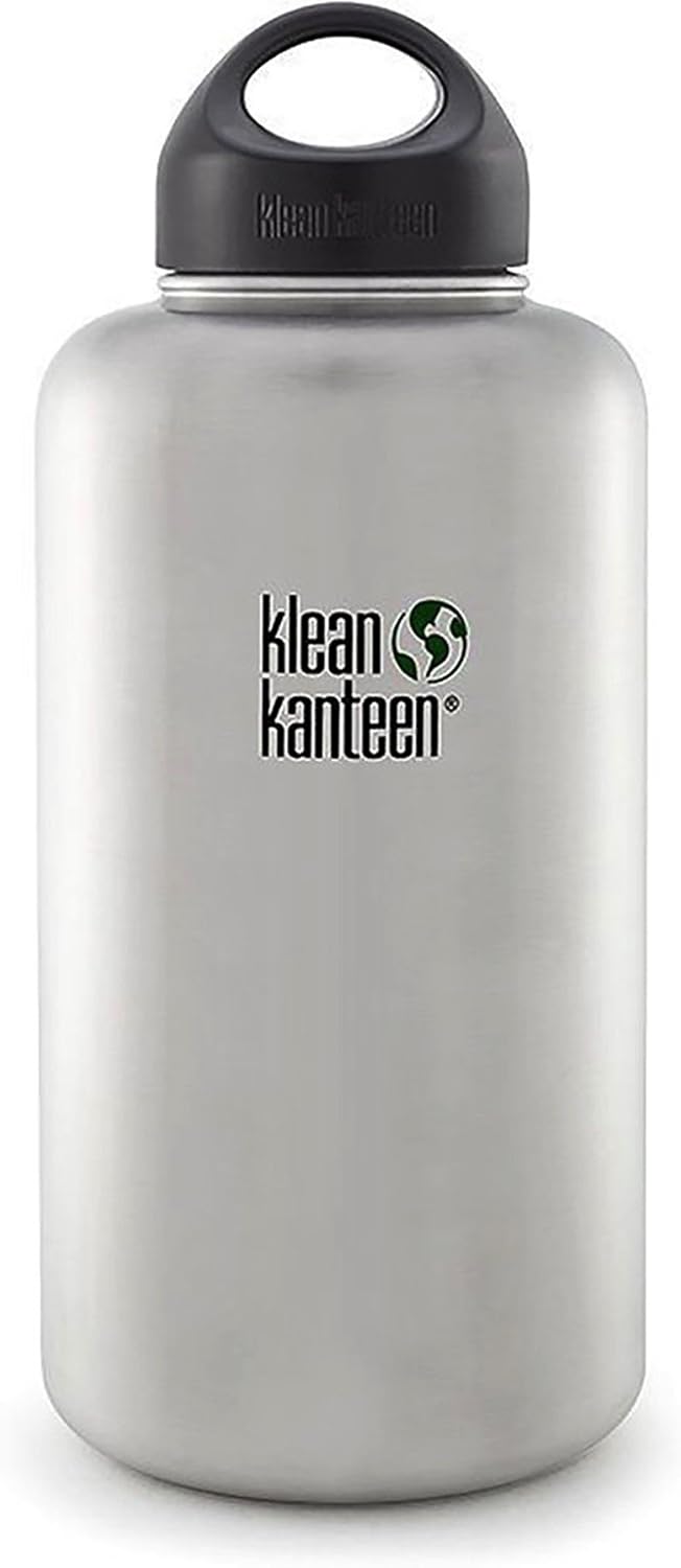 Klean Kanteen Wide Mouth Double Wall Insulated Water Bottle with Loop Cap