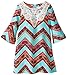 Tween Diva Little Girls' Chevron Printed Dress