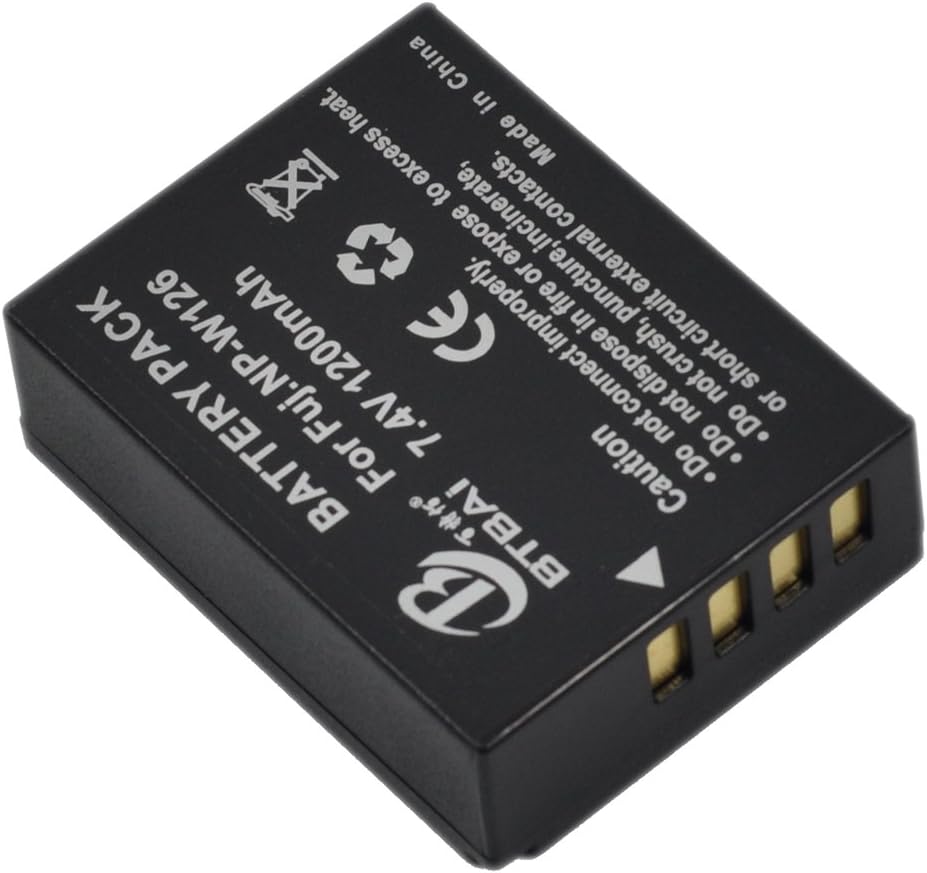 BTBAI NP-W126 Camera Battery for NPW126 NP-W126s FinePix HS30 HS30EXR HS35 HS35EXR HS50 HS50EXR X-A1 XA1 X-A2 XA2 X-A3 XA3 X-E1 XE1 X-E2 XE2 X-M1 XM1 X-T1 XT1 X-T2 XT2 X-Pro1 X-Pro2 X-Pro 2 X-E2s k1a - Image 3