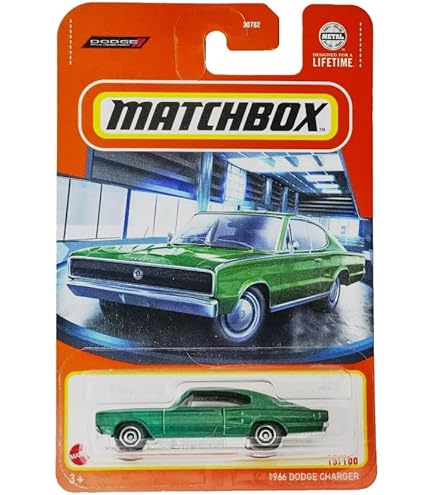 ミニカー 1966 Dodge Charger Matchbox 2022 - 1966 Dodge Charger [Orange] 51/100 : Amazon